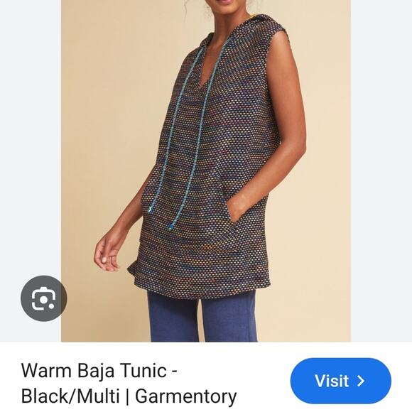 WARM Baja Tunic – Black/Multi  Size EU 2/Small New with Tags - Picture 1 of 6